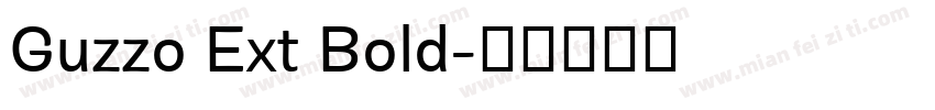 Guzzo Ext Bold字体转换